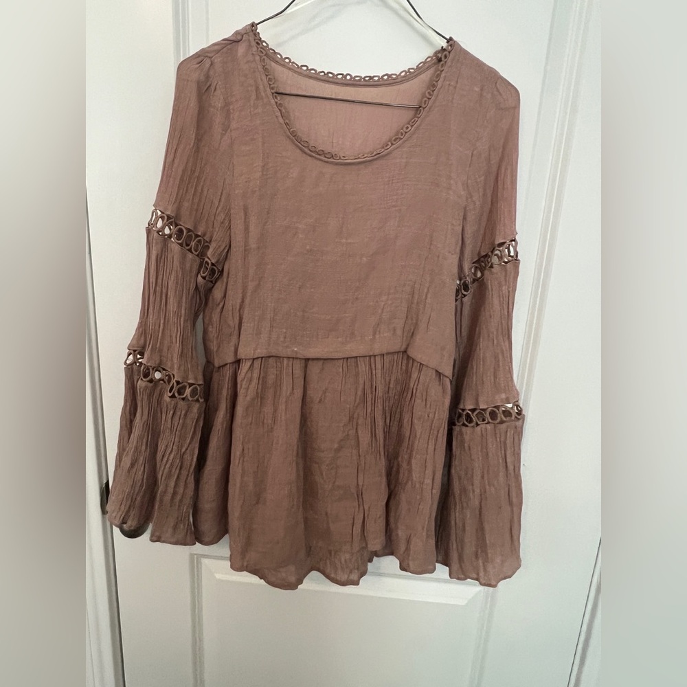 Elegant Brown Women's Top
